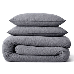 Mousseline Dekbedovertrek Grijs - 100% Premium Perkaal Katoen