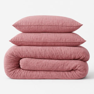 Mousseline Dekbedovertrek Roze - 100% Premium Perkaal Katoen