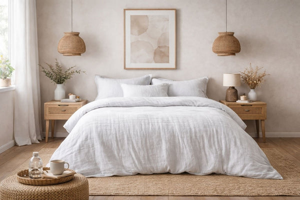 Mousseline Dekbedovertrek Wit - 100% Premium Perkaal Katoen