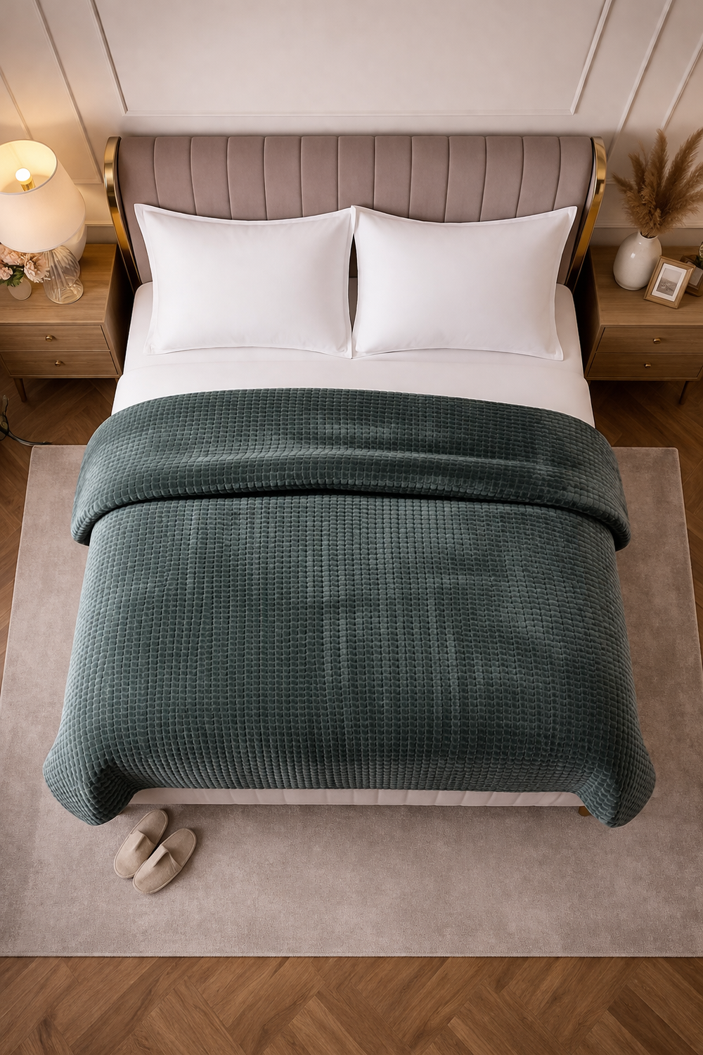 Sherpa Flanel Easy Dekbed - Dark Grey