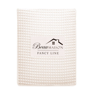 Wafel Dekbedovertrek Creme