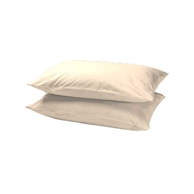 Kussenslopen Perkaal Katoen Zand - Set van 2