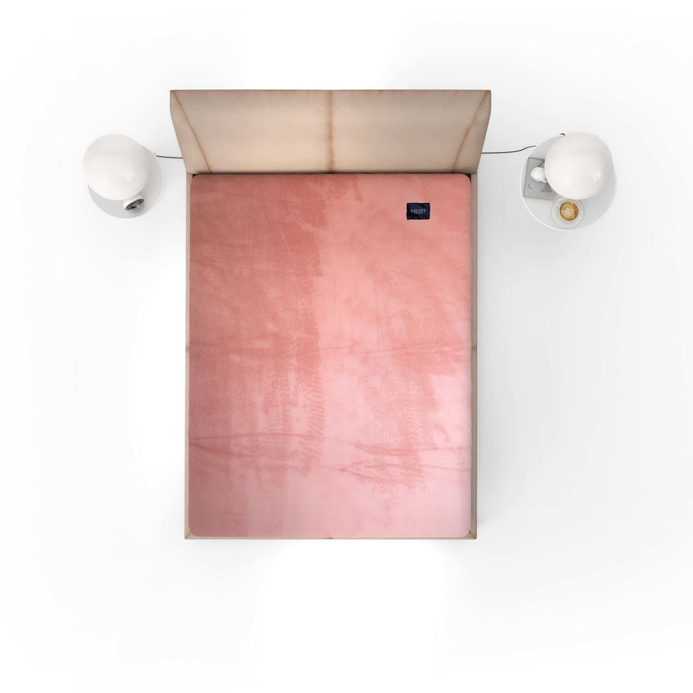 Hoeslaken Velvet Oud Rose - Velvet Velours