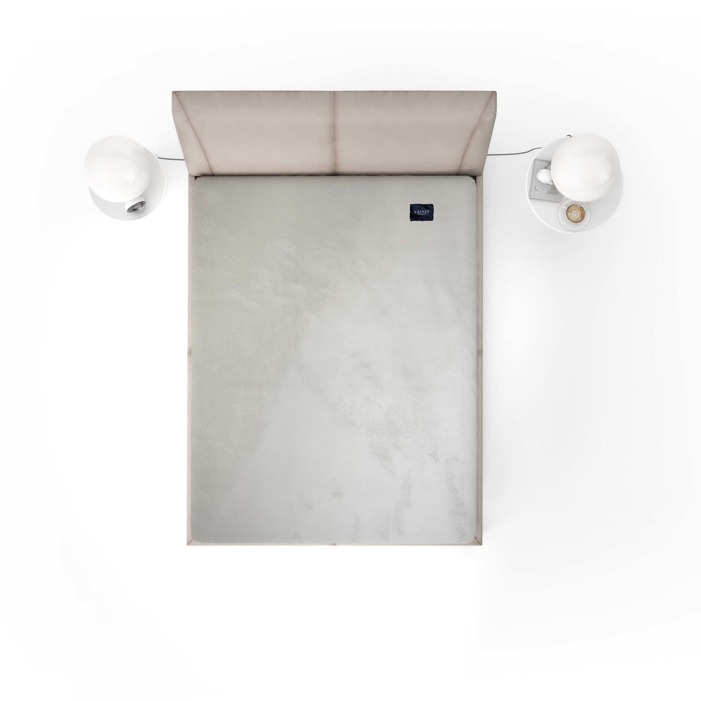 Hoeslaken Velvet Zilver - Velvet Velours